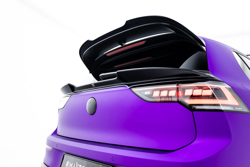 Maxton Design Niedriger Spoiler Cap 3D Volkswagen Golf  R Mk8 Facelift