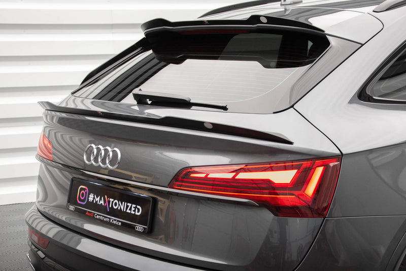 Maxton Design Niedriger Spoiler Cap Audi SQ5 / Q5 S-Line Sportback Mk2 Facelift