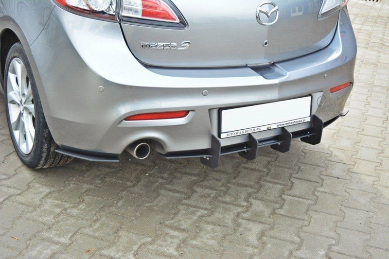 Maxton Design MAZDA 3 MK2 SPORT (PRE-FACELIFT) REAR APRON &amp; REAR DIFFUSER LEFT &amp; RIGHT