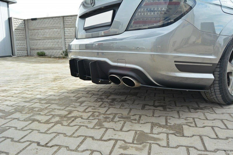Maxton Design Mercedes-Benz C Sedan / Estate AMG-Line W204 / S204 Rear Apron &amp; Rear Diffuser Side L+R