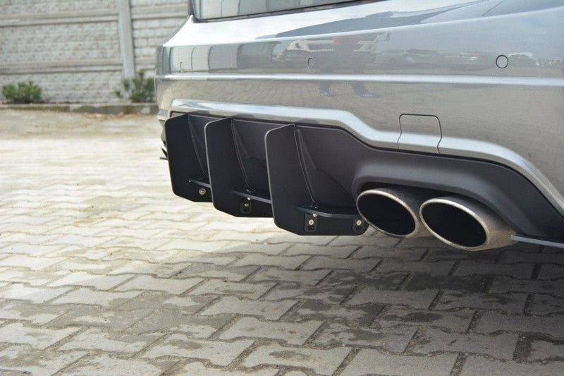 Maxton Design Mercedes-Benz C Sedan / Estate AMG-Line W204 / S204 Rear Apron &amp; Rear Diffuser Side L+R