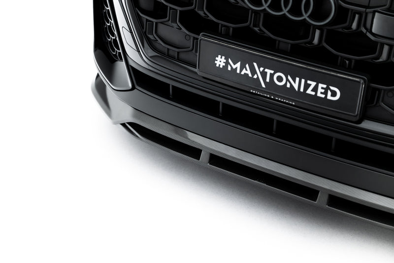 Maxton Design Prepreg Carbon Fiber Front Diffuser Audi SQ8 / Q8 S-Line Mk1 Facelift