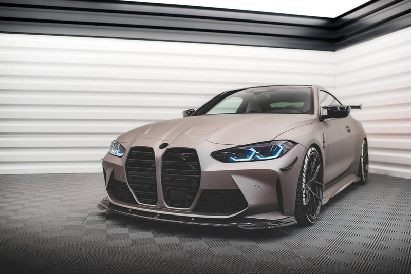 Maxton Design Prepreg Carbon Fiber Front Diffuser V.2 BMW M4 G82 / G82 Facelift