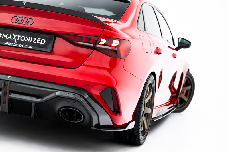 Maxton Design Prepreg Carbon Fiber Rear Diffuser Audi RS3 Sedan 8Y Facelift