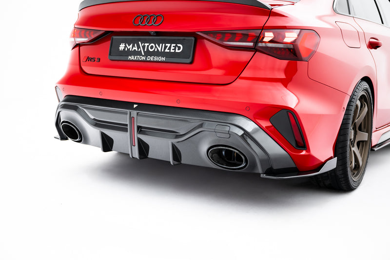 Maxton Design Prepreg Carbon Fiber Rear Diffuser Audi RS3 Sedan 8Y Facelift