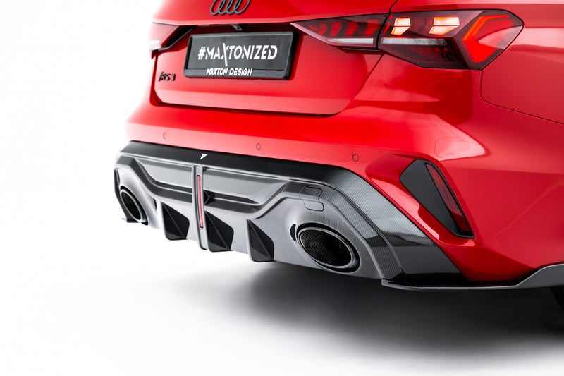 Maxton Design Prepreg Carbon Fiber Rear Diffuser Audi RS3 Sedan 8Y Facelift