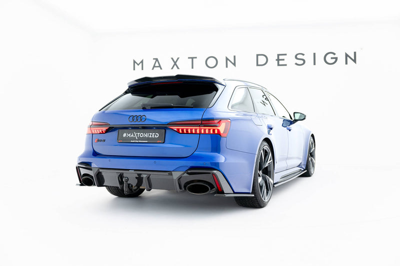 Maxton Design Prepreg Carbon Fiber Heckansatz Audi RS6 C8  (version with towbar)
