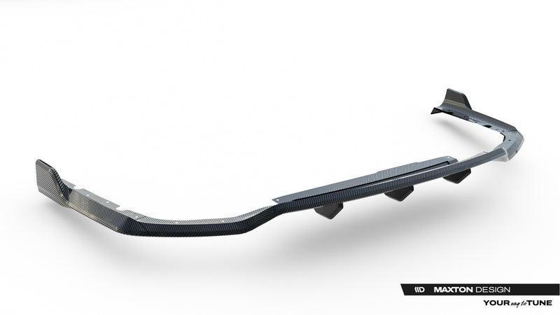 Maxton Design Prepreg Carbon Fiber Rear Diffuser BMW X7 M-Pack G07 / G07 Facelift (version with towbar)