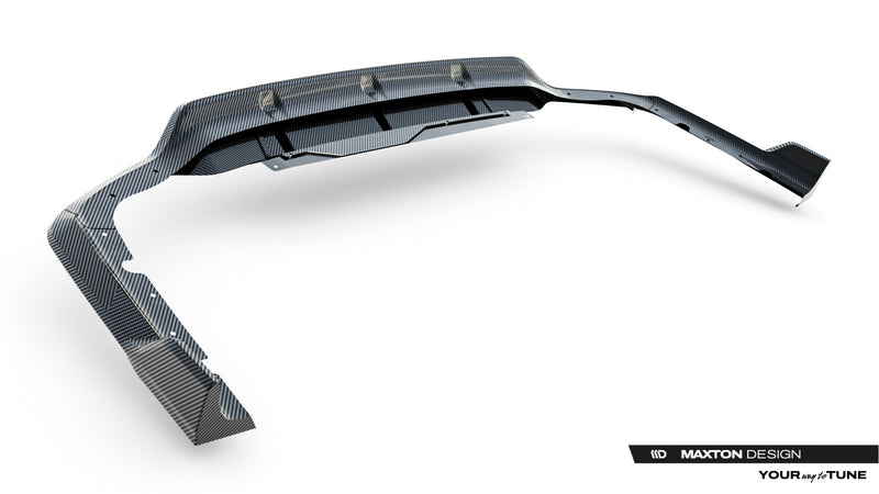 Maxton Design Prepreg Carbon Fiber Rear Diffuser BMW X7 M-Pack G07 / G07 Facelift (version with towbar)