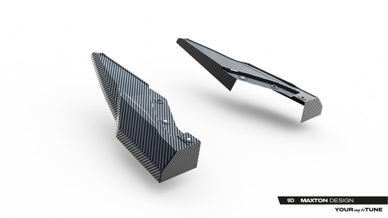 Maxton Design Prepreg Carbon Fiber Rear Diffuser Sides Audi SQ8 / Q8 S-Line Mk1 Facelift