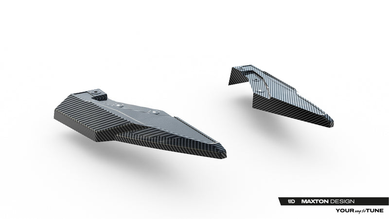 Maxton Design Prepreg Carbon Fiber Rear Diffuser Sides Audi SQ8 / Q8 S-Line Mk1 Facelift