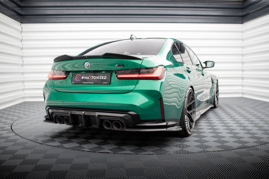 Maxton Design Prepreg Carbon Fiber Heck Diffusor Seite BMW M3 Sedan / Touring G80 / G81