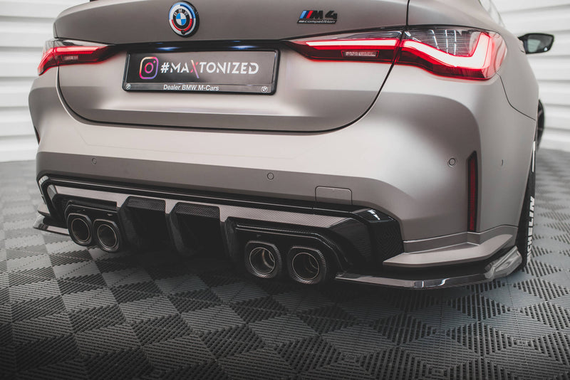 Maxton Design Prepreg Carbon Fiber Rear Diffuser Side BMW M4 G82 / G82 Facelift