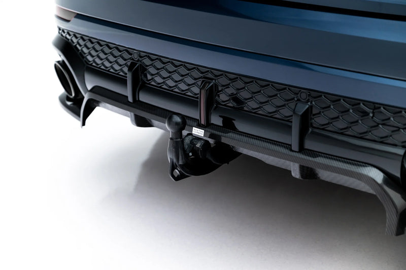 Maxton Design Prepreg Carbon Fiber Rear Splitter (with one vertical bar) Audi RSQ8 Mk1 Facelift