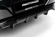 Maxton Design Prepreg Carbon Hinten Splitter mit Mittelsteg passend für BMW 7 M-Pack / i7 M-Pack G70