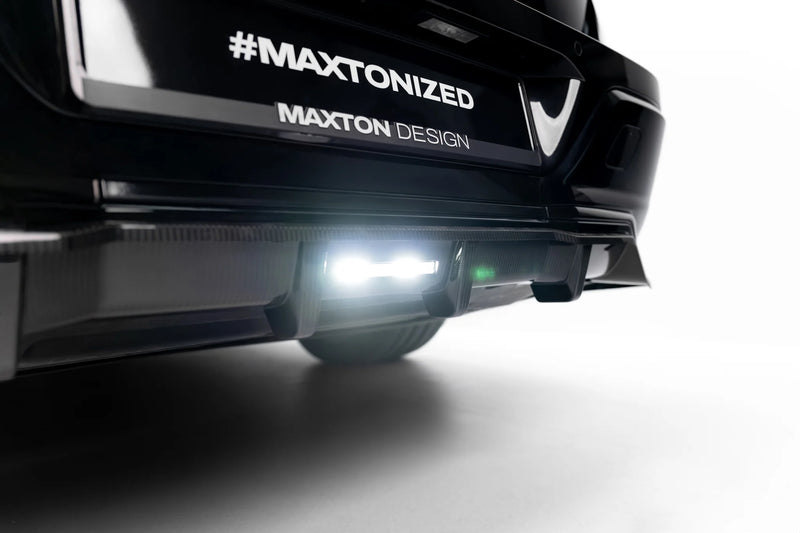 Maxton Design Prepreg Carbon Hinten Splitter mit Mittelsteg passend für BMW 7 M-Pack / i7 M-Pack G70