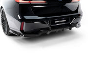 Maxton Design Prepreg Carbon Hinten Splitter mit Mittelsteg passend für BMW 7 M-Pack / i7 M-Pack G70