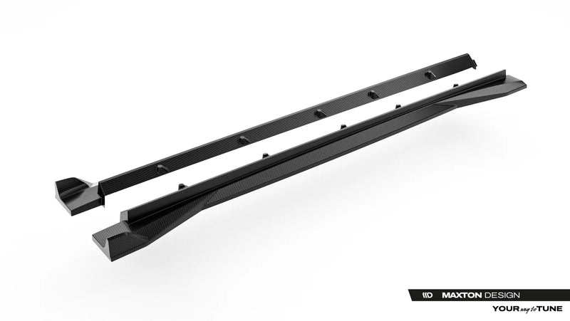 Maxton Design Prepreg Carbon Fiber Side Skirts Audi RSQ8 Mk1 Facelift