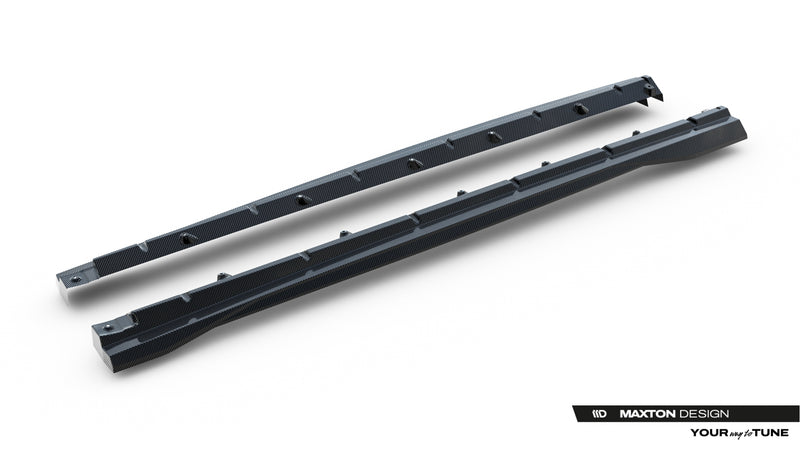 Maxton Design Prepreg Carbon Fiber Side Skirts Audi SQ8 / Q8 S-Line Mk1 Facelift