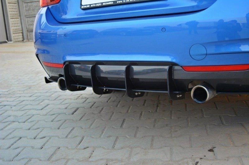 Maxton Design Rear Apron &amp; Rear Diffuser Side L+R BMW 4 Coupe / Gran Coupe / Cabrio M-Pack F32 / F36 / F33