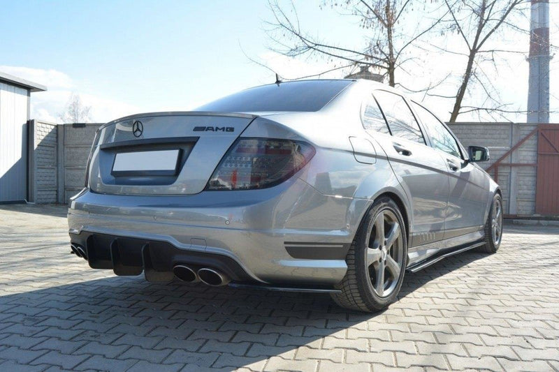 Maxton Design HECKSCHURZE v.2 Mercedes C W204 AMG-Line (FACELIFT)