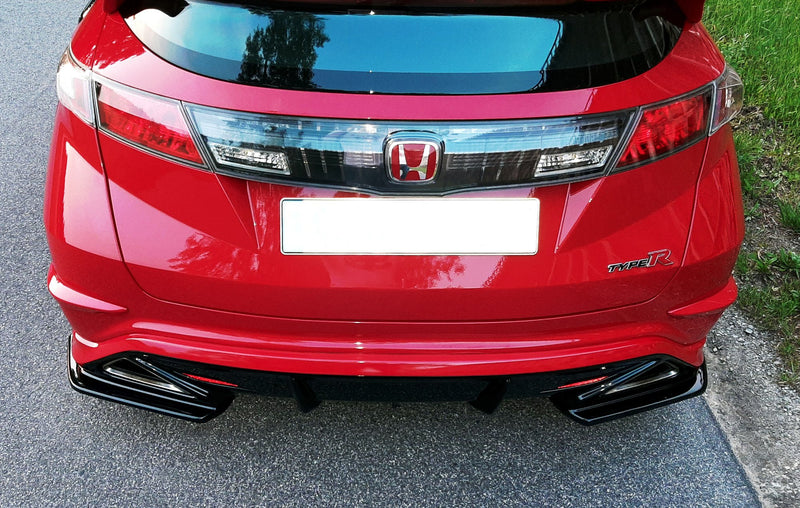 Maxton Design Rear Diffuser Side Left + Right Honda Civic VIII Type-R GP