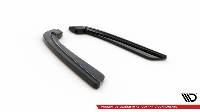 Maxton Design HECK DIFFUSOR SEITE L + R BMW 5 F11 M-PACK (mit zwei Einzel AUSPUFFENDROHR)