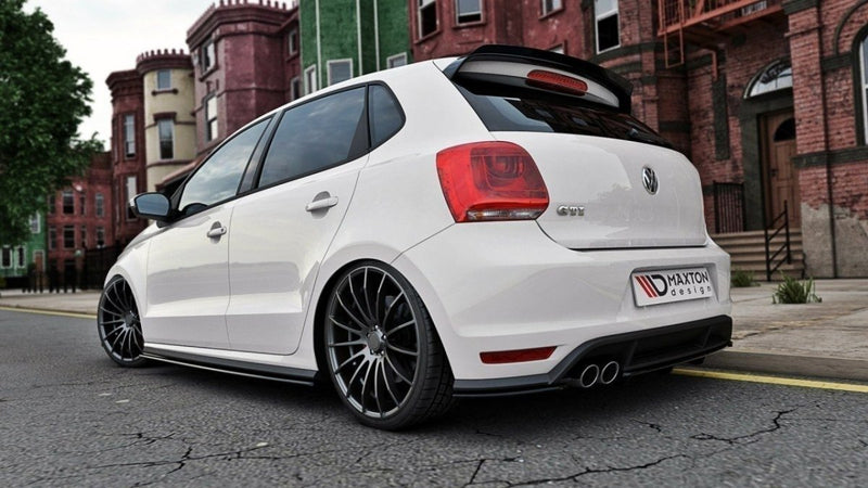 Maxton Design REAR SPLITTER (with one vertical bar) Volkswagen Polo GTI Mk5 Facelift