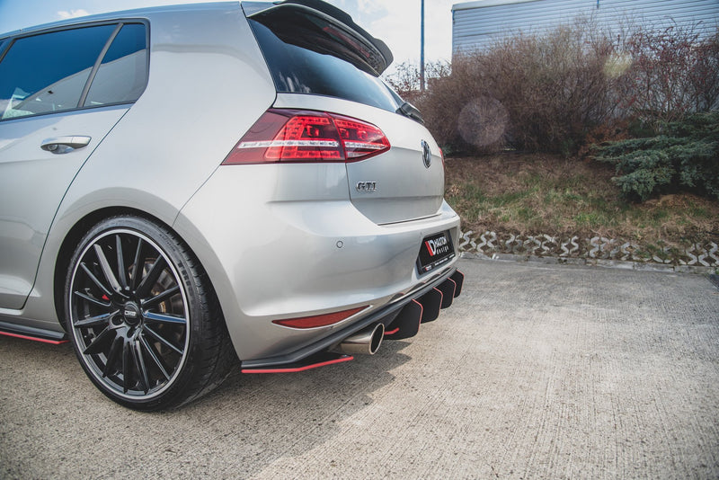 Maxton Design HECK DIFFUSOR SEITE L + R V.2 VW Golf 7 GTI