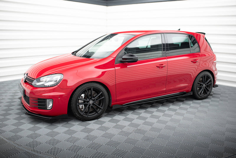 Maxton Design Rennen Haltbarkeit Seitenschweller Diffusor + Flaps Volkswagen Golf GTI Mk6