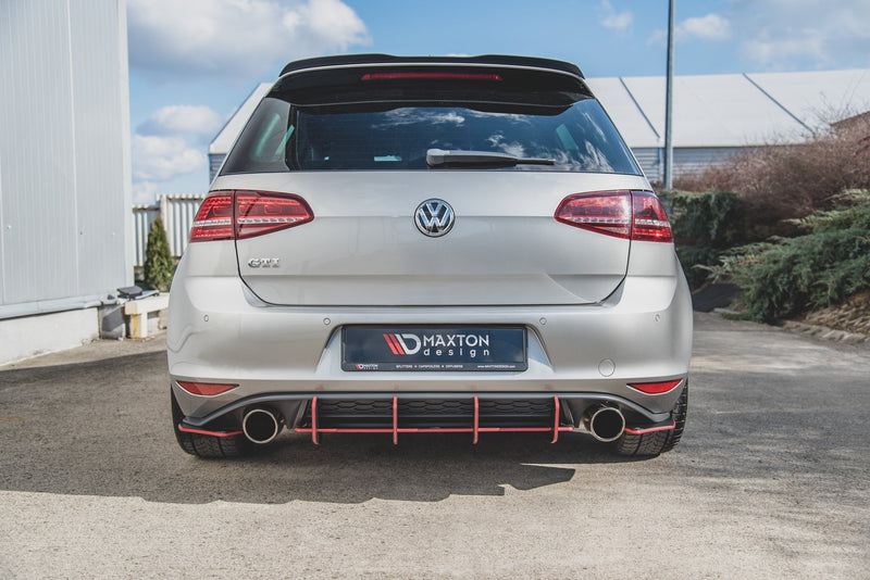 Maxton Design Rear Diffuser V.2 VW Golf 7 GTI
