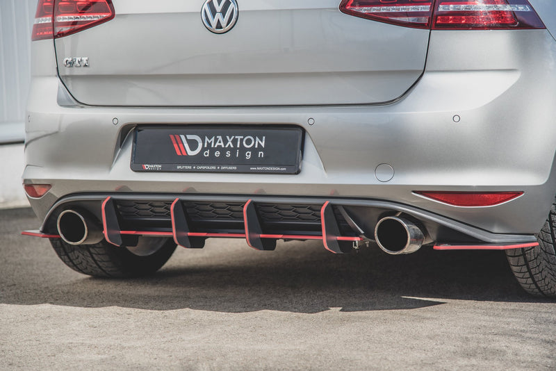Maxton Design Rear Diffuser V.2 VW Golf 7 GTI
