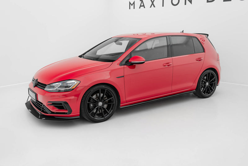 Maxton Design Sport Side Skirts Diffuser VW Golf 7 R / R-Line Facelift
