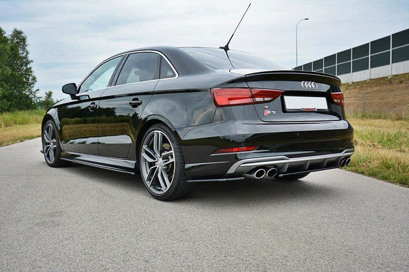 Maxton Design Rear Diffuser Side Audi S3 / A3 S-Line 8V FL Sedan