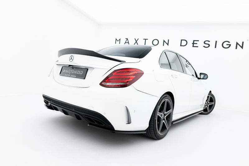 Maxton Design Rear Diffuser Side for Mercedes-Benz C AMG-Line / C43 AMG Sedan W205