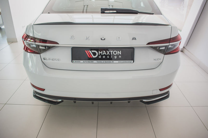 Maxton Design Heck Diffusor Seite Skoda Superb Liftback / Combi Mk3 Facelift