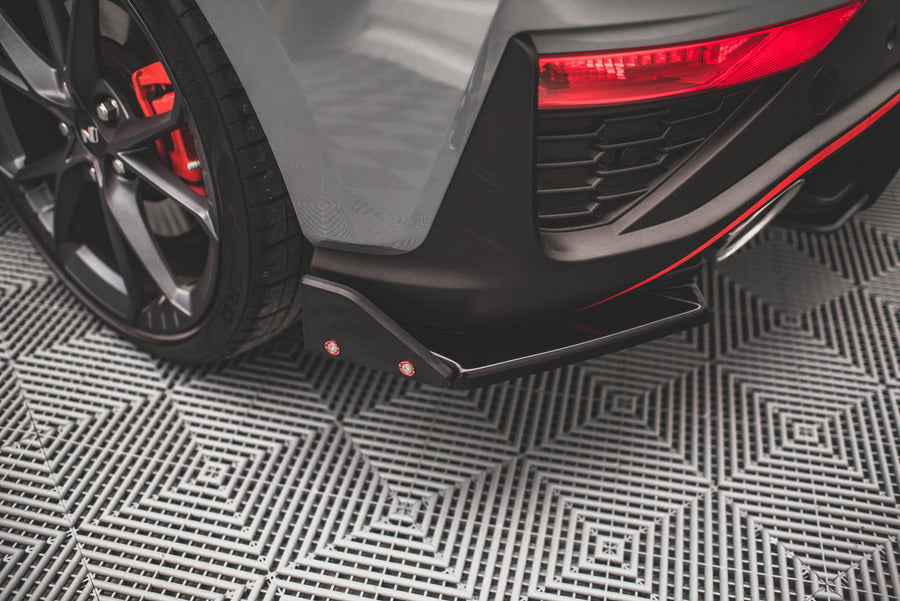 Maxton Design Heck Diffusor Seite V.1 + Flaps Hyundai I30 N Hatchback Mk3 Facelift