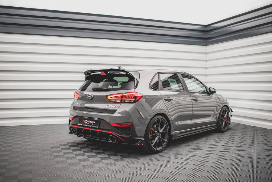 Maxton Design Heck Diffusor Seite V.1 + Flaps Hyundai I30 N Hatchback Mk3 Facelift