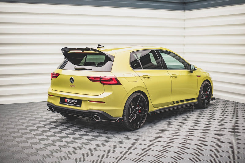 Maxton Design Heck Diffusor Seite V.1 + Flaps Volkswagen Golf GTI Clubsport Mk8