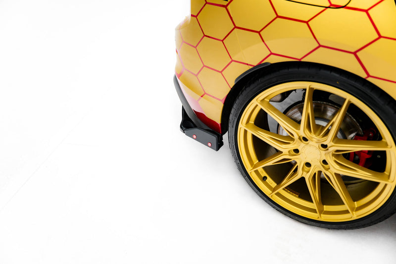 Maxton Design Heck Diffusor Seite V.1 + Flaps Volkswagen Golf GTI Clubsport Mk8 Facelift