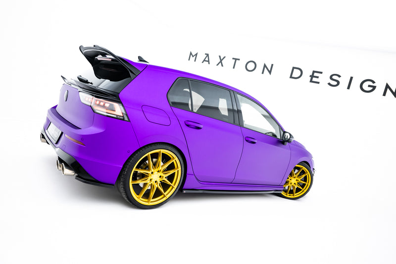 Maxton Design Rear Diffuser Side V.1 Volkswagen Golf R Mk8 Facelift