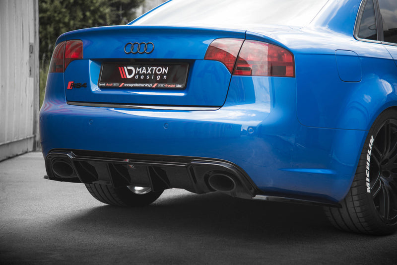 Maxton Design Heck Diffusor Seite V.2 Audi RS4 Sedan B7