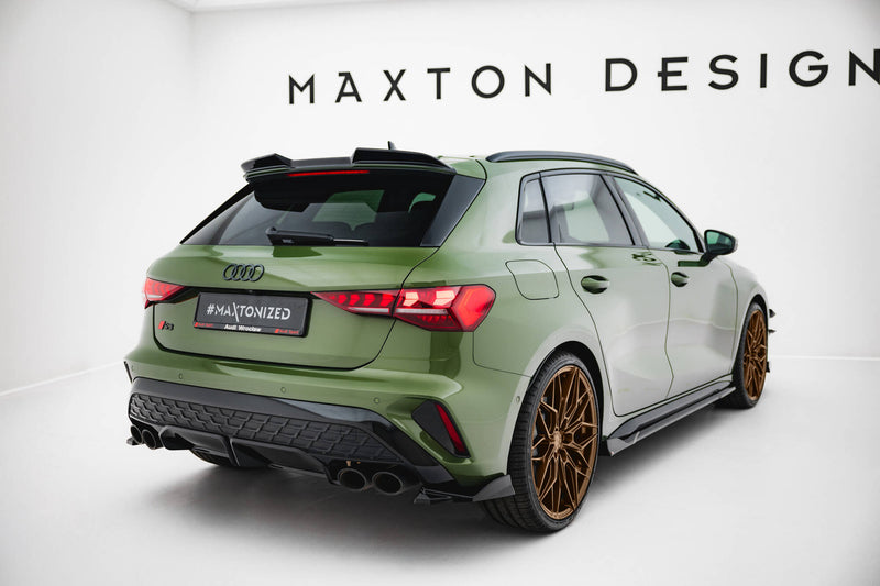 Maxton Design Heck Diffusor Seite V.2 Audi S3 Sportback Facelift