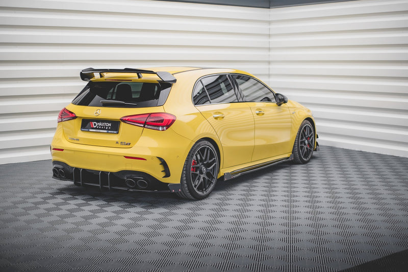 Maxton Design Heck Diffusor Seite V.2 + Flaps Mercedes-AMG A 45 S Aero Pack W177