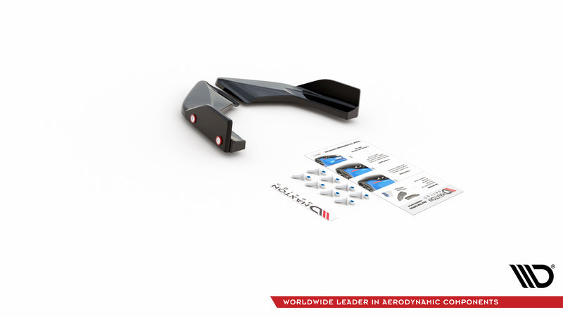 Maxton Design Rear Diffuser Side V.2 + Flaps Volkswagen Golf GTI / GTE Mk8
