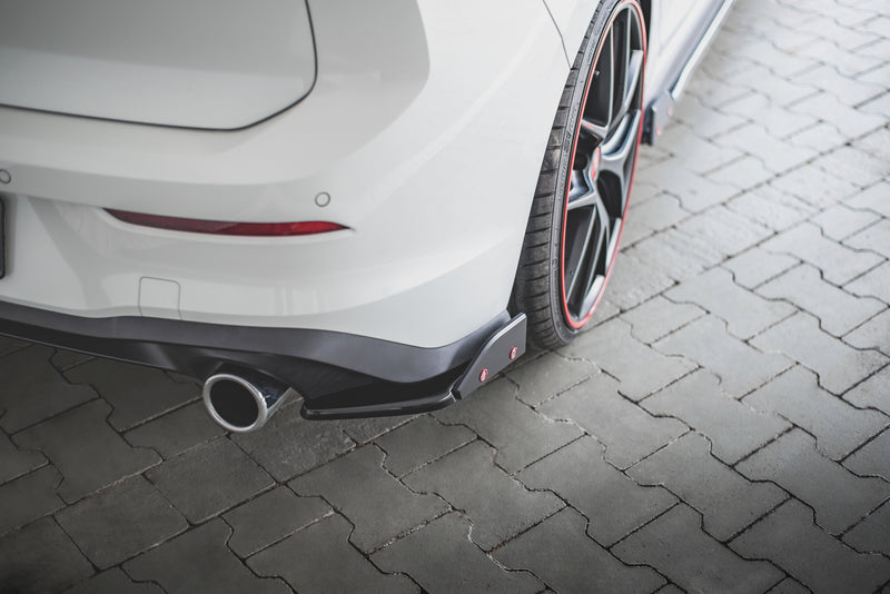 Maxton Design Rear Diffuser Side V.2 + Flaps Volkswagen Golf GTI / GTE Mk8