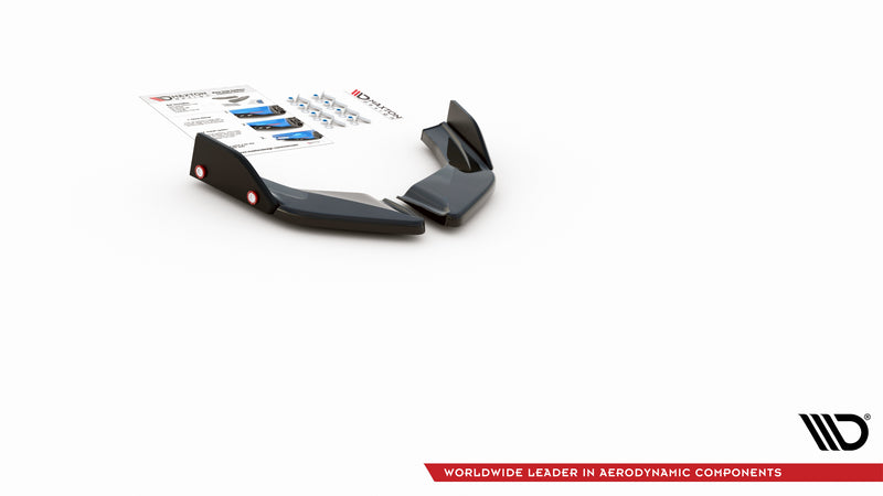 Maxton Design Rear Diffuser Side V.2 + Flaps Volkswagen Golf GTI / GTE Mk8