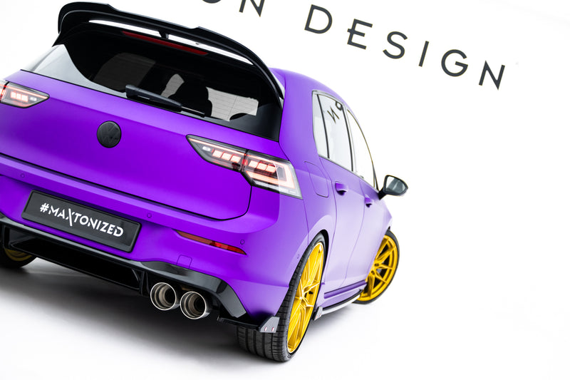 Maxton Design Heck Diffusor Seite V.2 + Flaps Volkswagen Golf R Mk8 Facelift