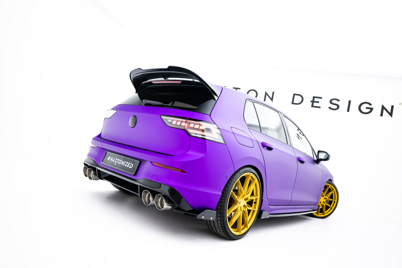 Maxton Design Heck Diffusor Seite V.2 + Flaps Volkswagen Golf R Mk8 Facelift