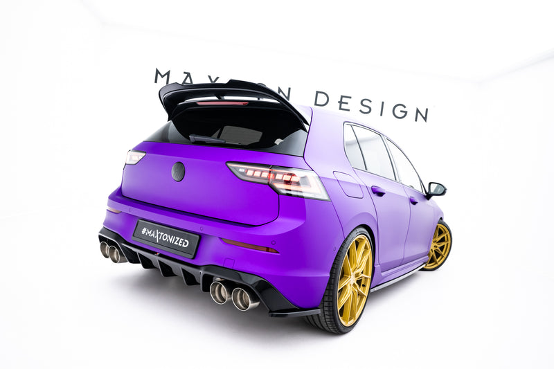 Maxton Design Rear Diffuser Side V.3 Volkswagen Golf R Mk8 Facelift